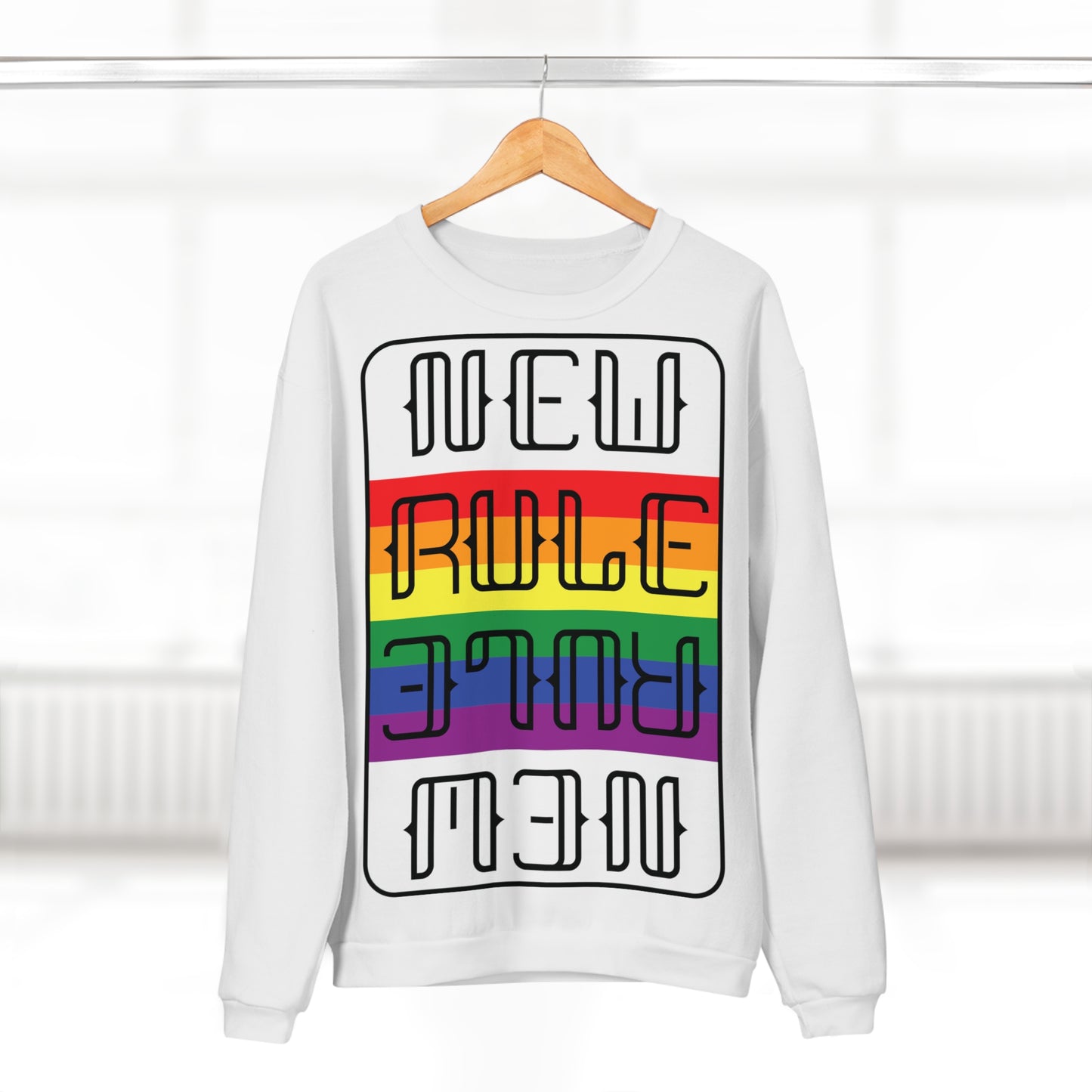New Rule Rainbow Unisex Crew Neck Sweatshirt (EU)