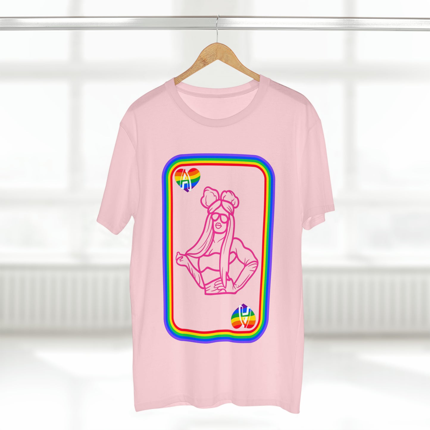 Ace of Rainbows M、メンズ ステープル T シャツ