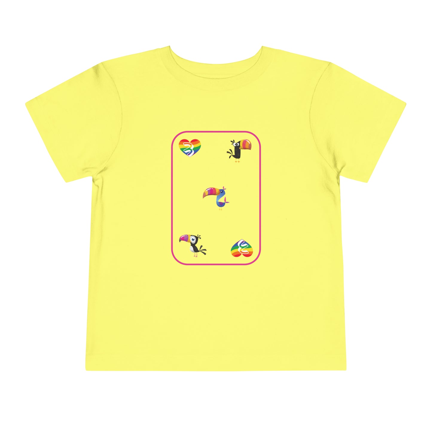 Three of Rainbows Toddler Short Sleeve Tee
