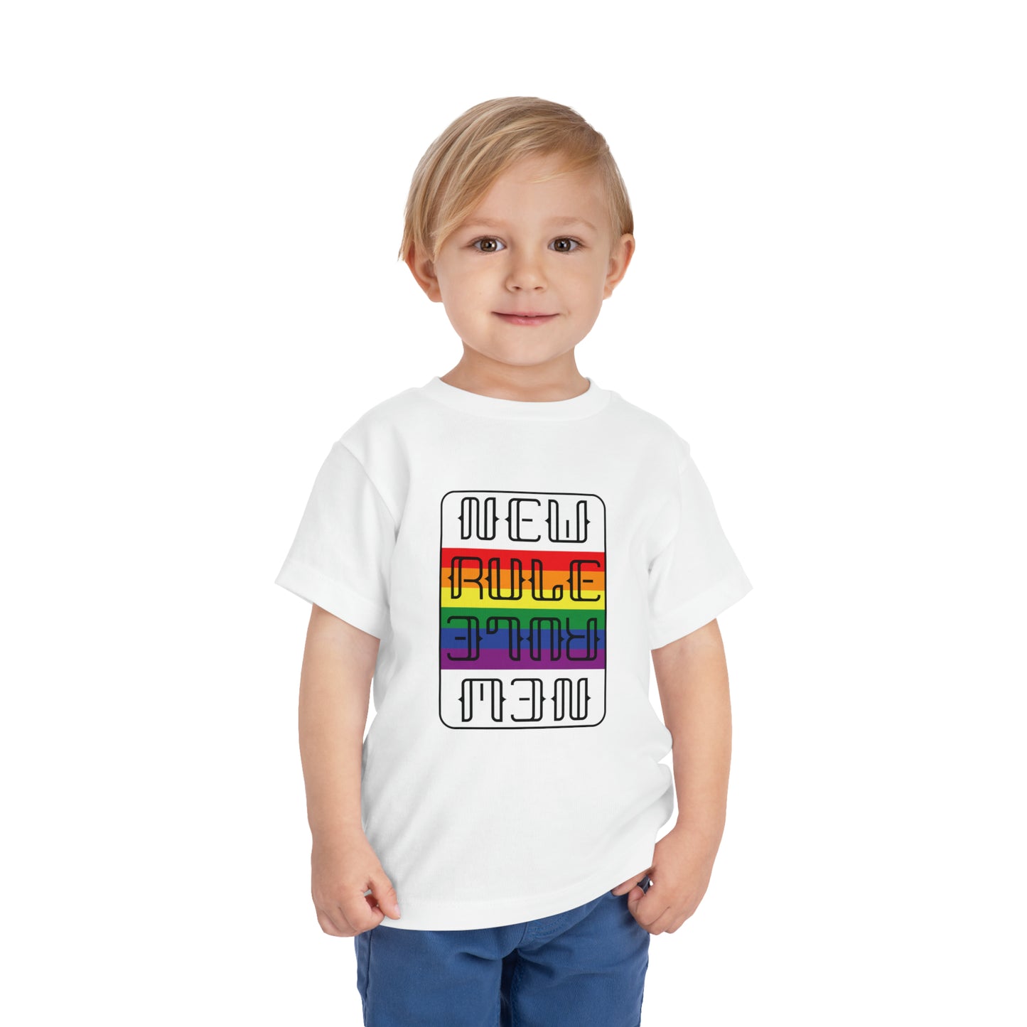 New Rule Rainbow Toddler Short Sleeve Tee