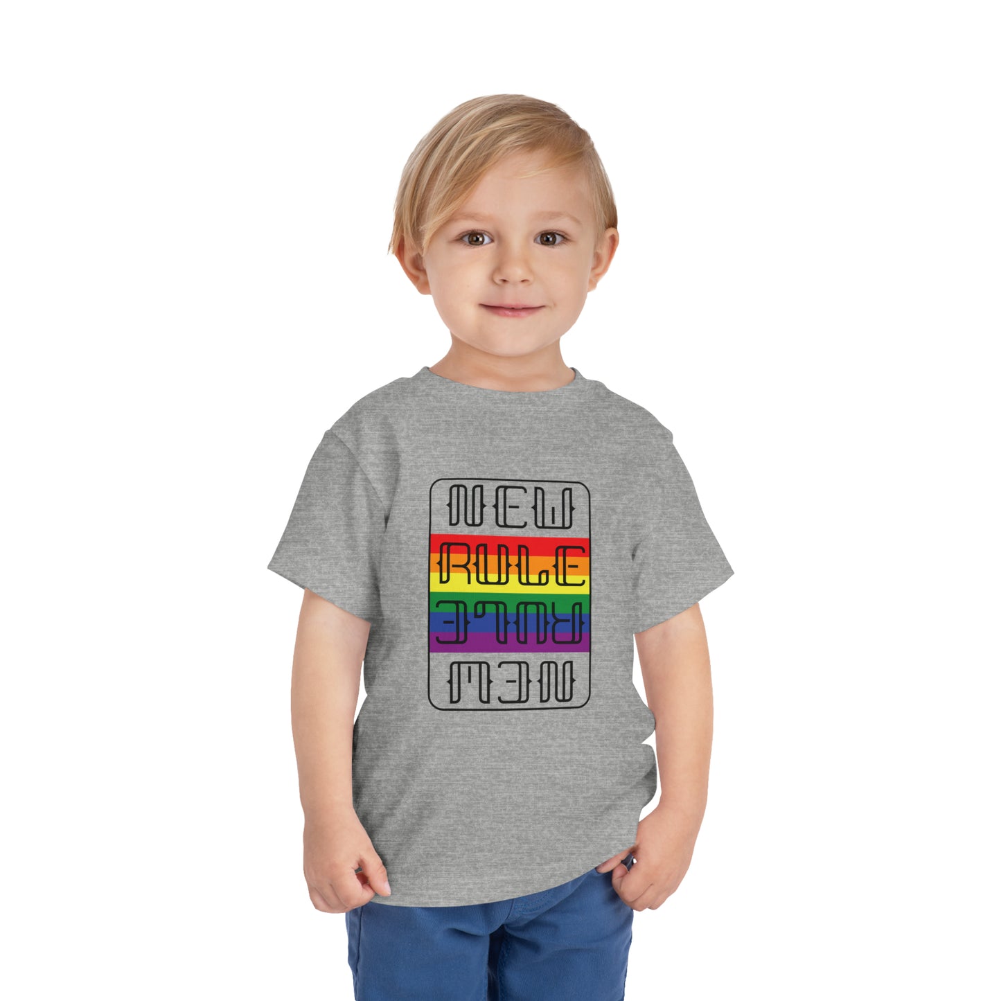 New Rule Rainbow Toddler Short Sleeve Tee