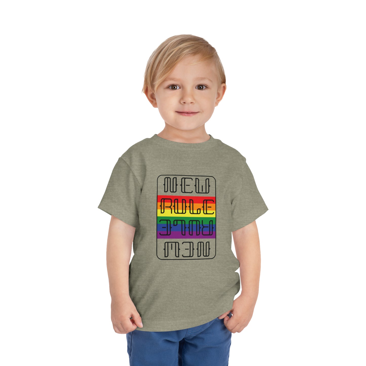 New Rule Rainbow Toddler Short Sleeve Tee