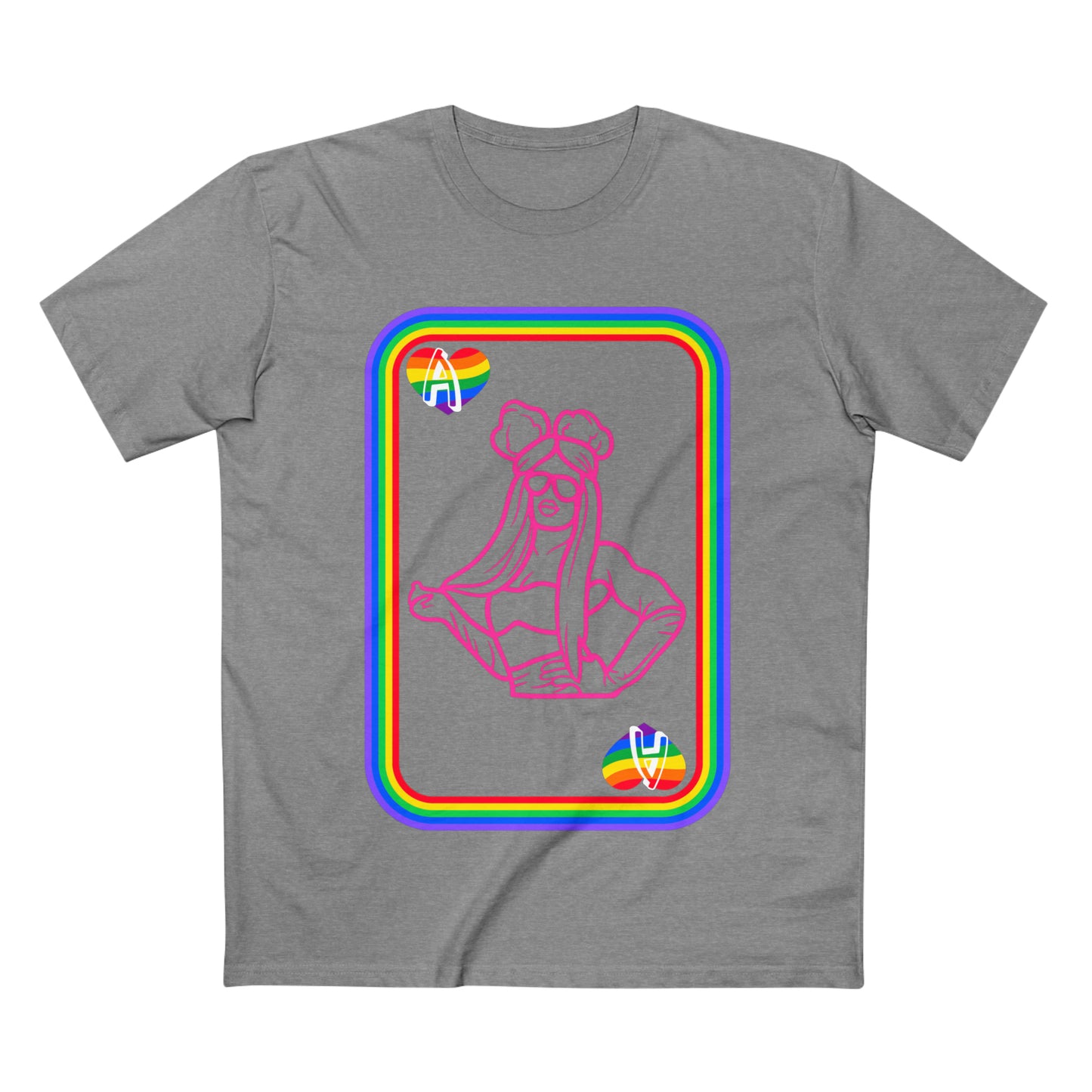 Ace of Rainbows M、メンズ ステープル T シャツ