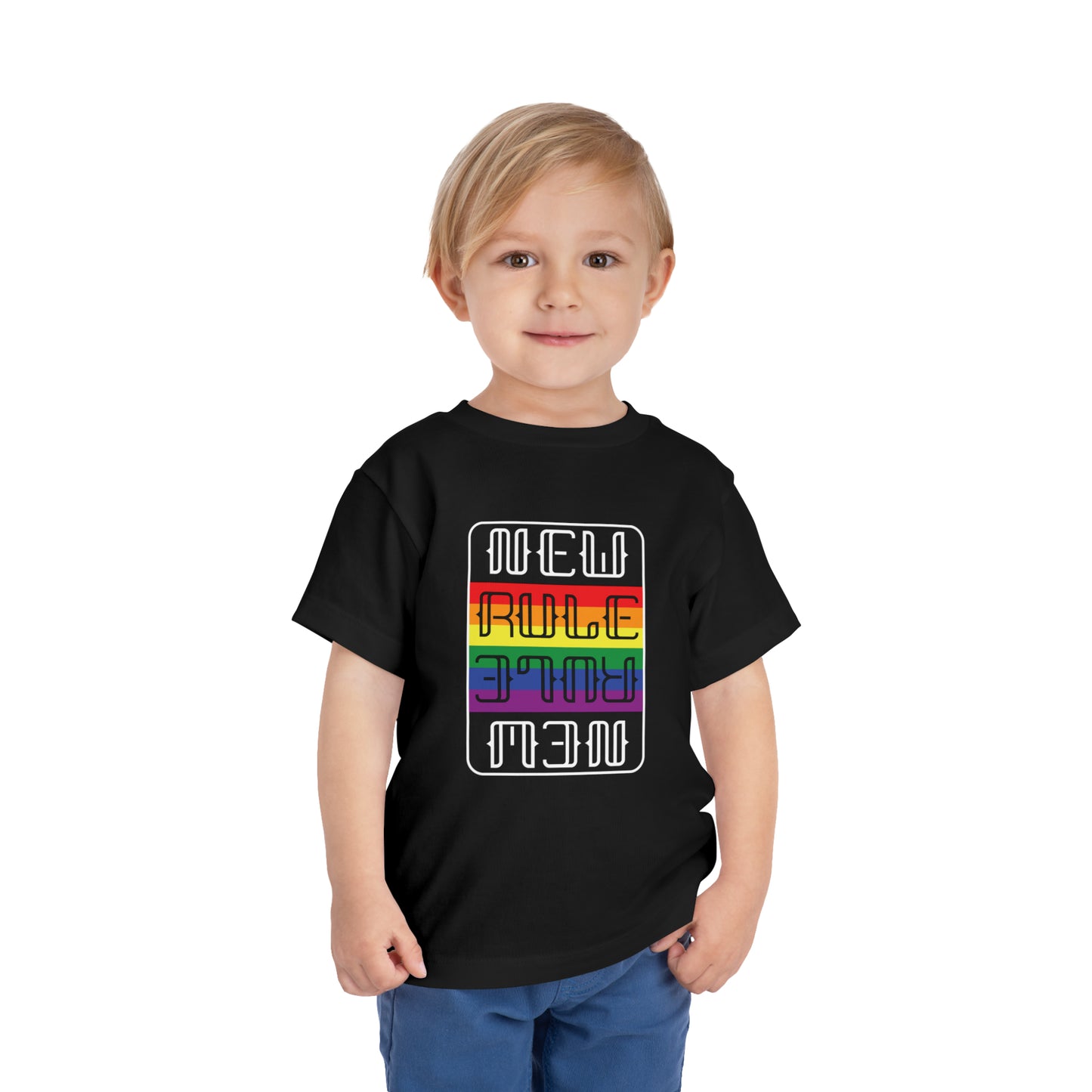 New Rule Rainbow Toddler Short Sleeve Tee