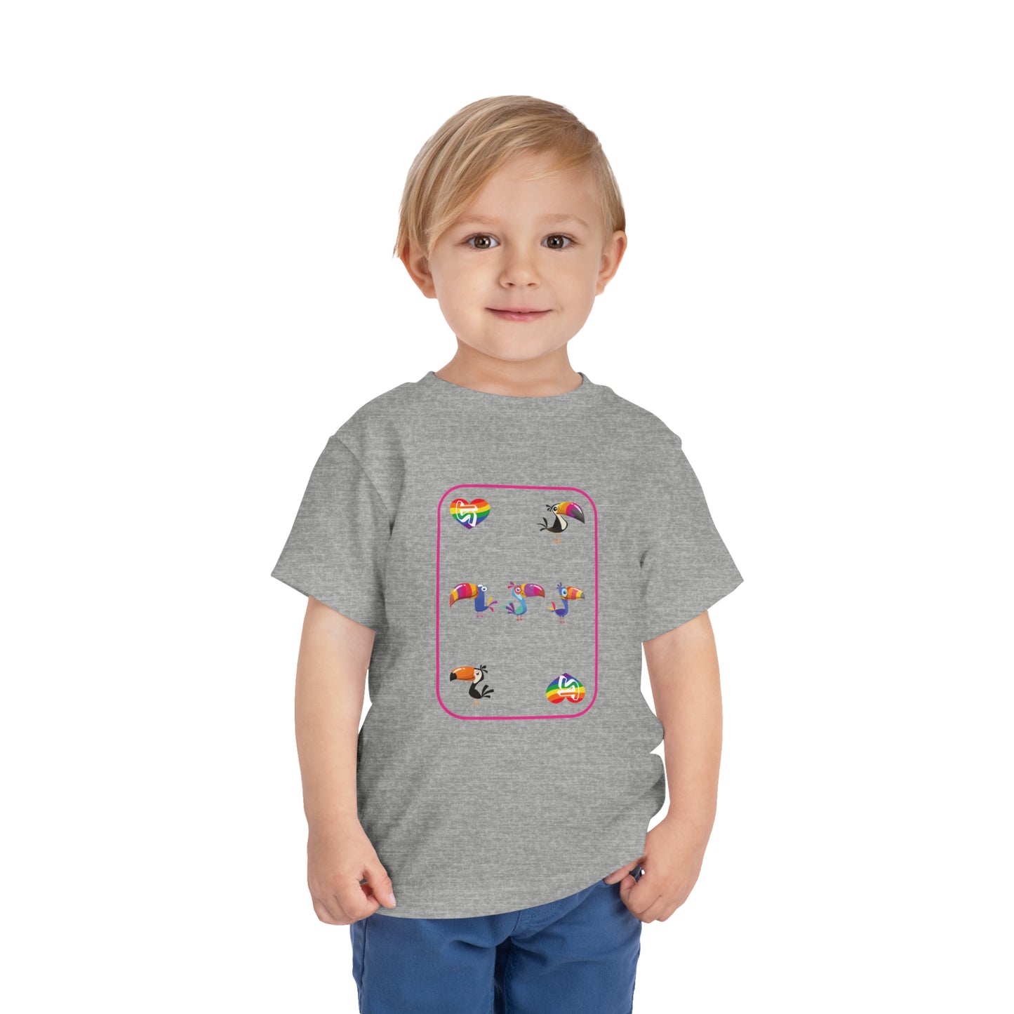 Five of Rainbows Toddler Short Sleeve Tee