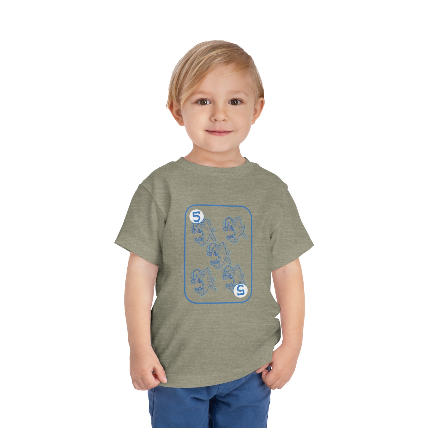 Five of Fishes Toddler Short Sleeve Tee