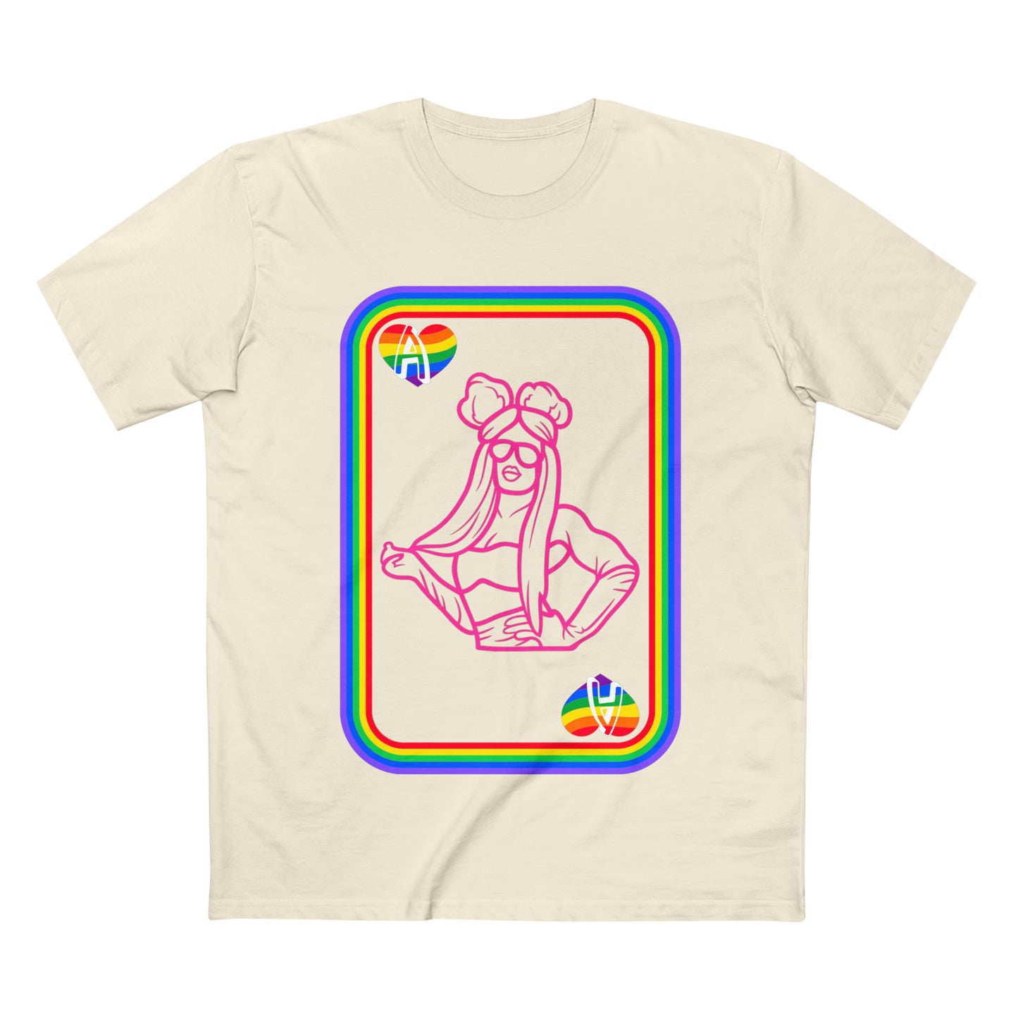 Ace of Rainbows M、メンズ ステープル T シャツ