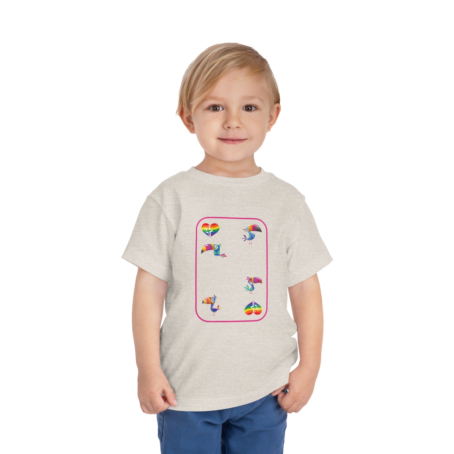 Four of Rainbows Toddler Short Sleeve Tee