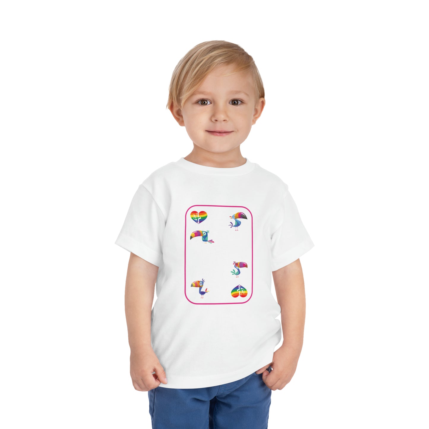 Four of Rainbows Toddler Short Sleeve Tee