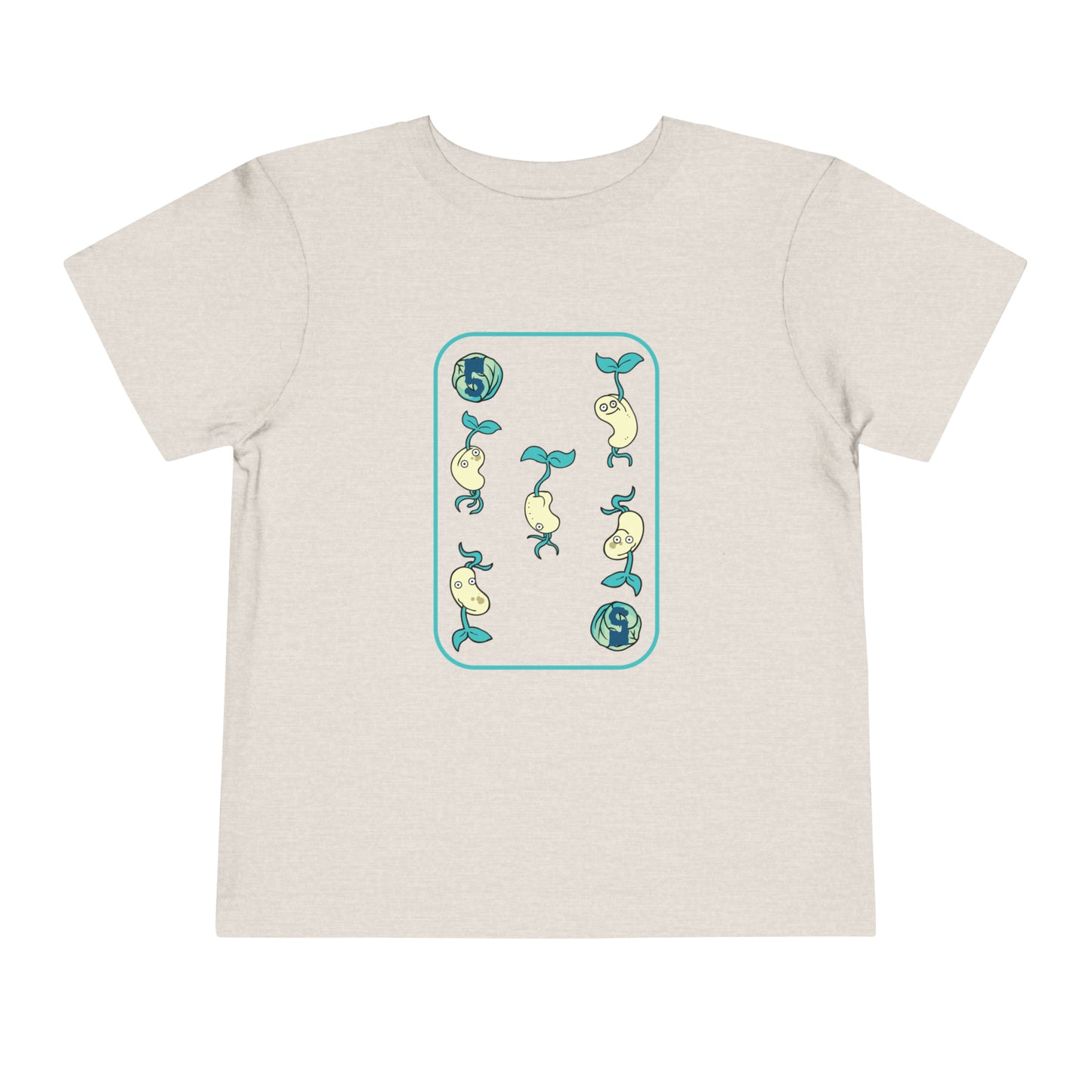 Five of Cabbages Toddler Short Sleeve Tee