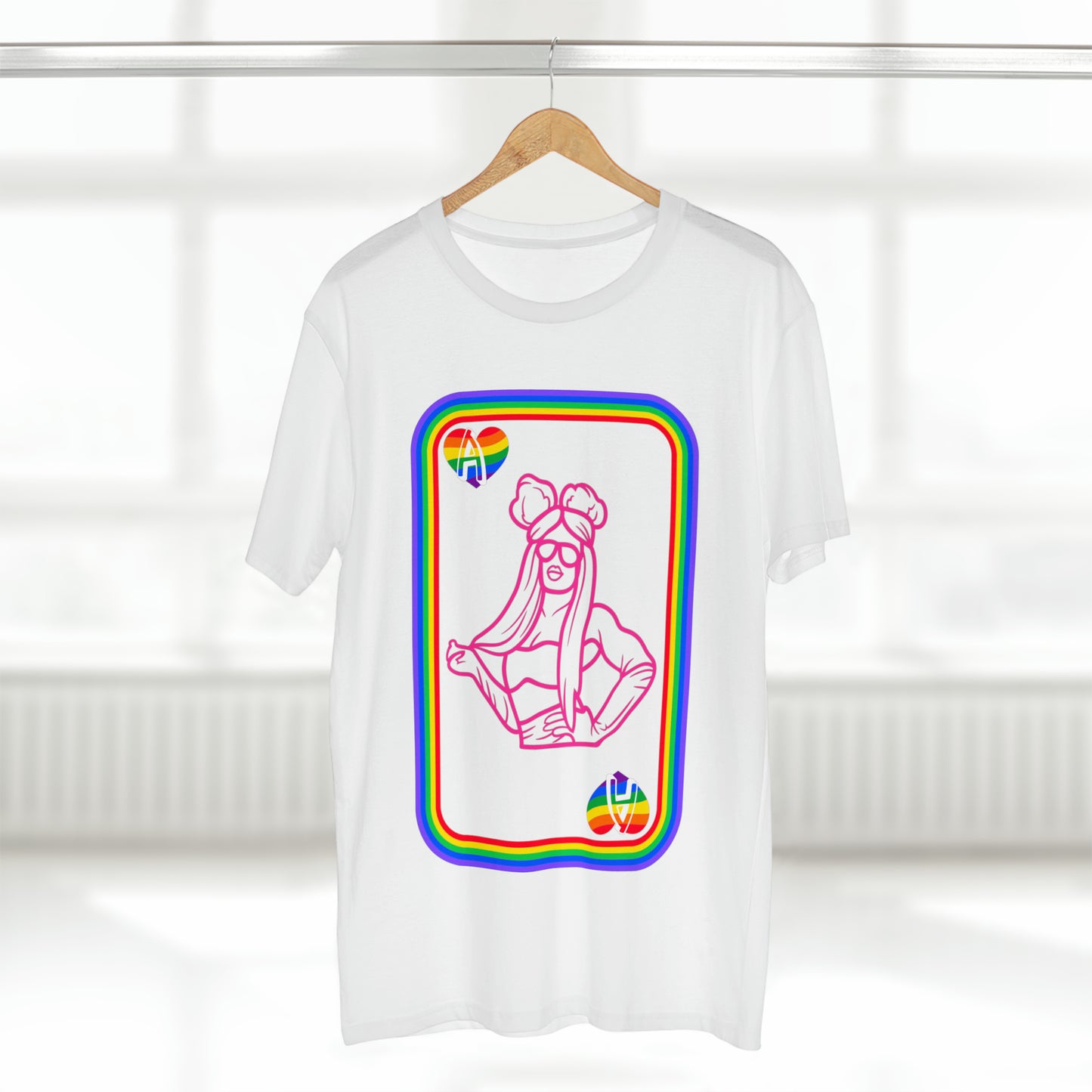 Ace of Rainbows M、メンズ ステープル T シャツ