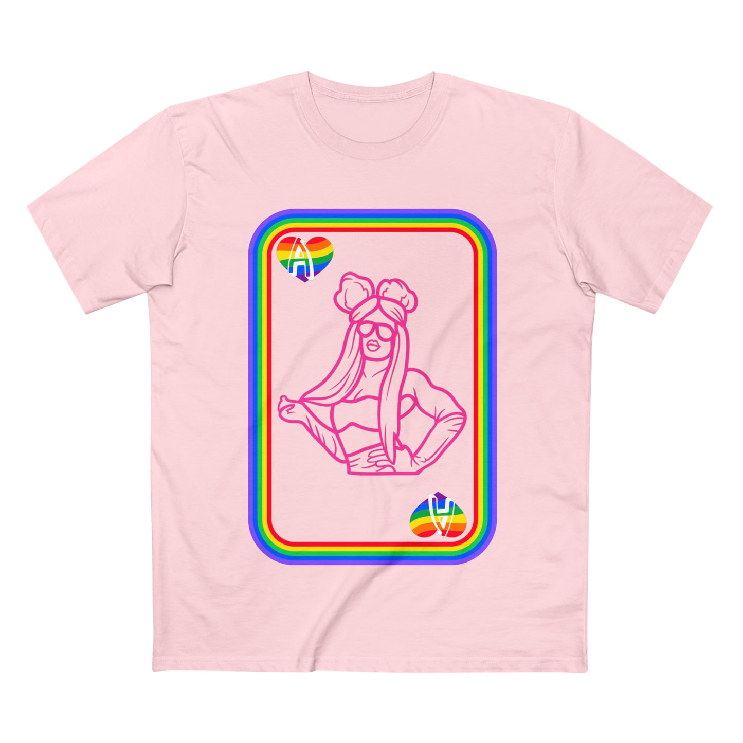 Ace of Rainbows M、メンズ ステープル T シャツ