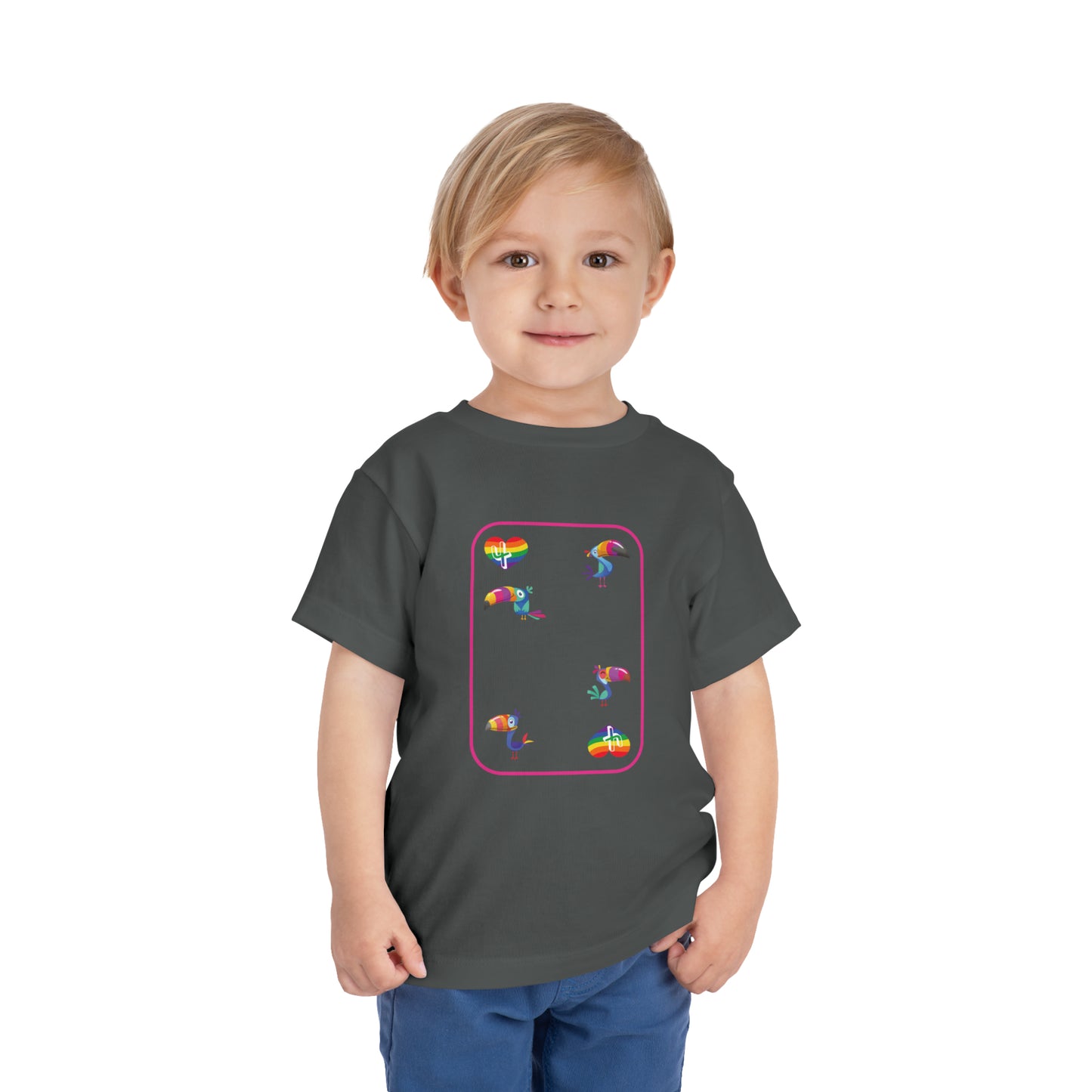 Four of Rainbows Toddler Short Sleeve Tee