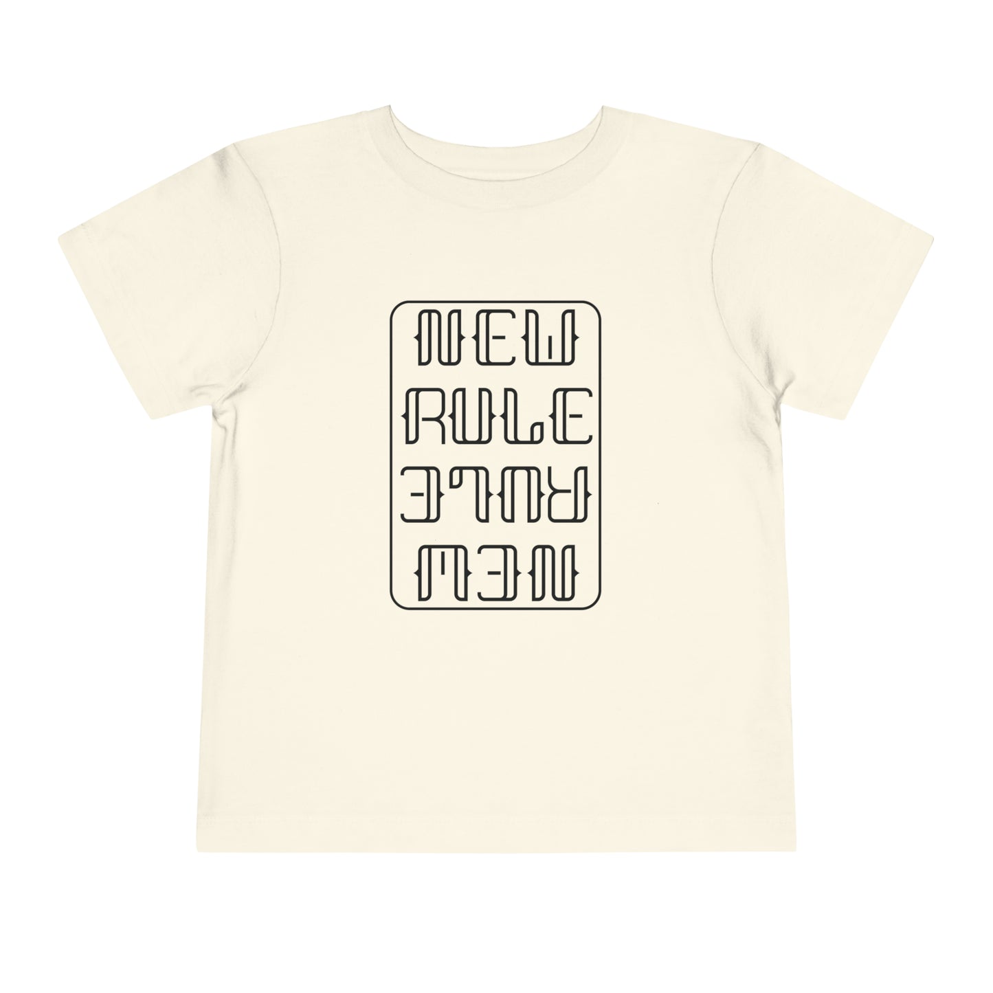 New Rule B&W Toddler Short Sleeve Tee