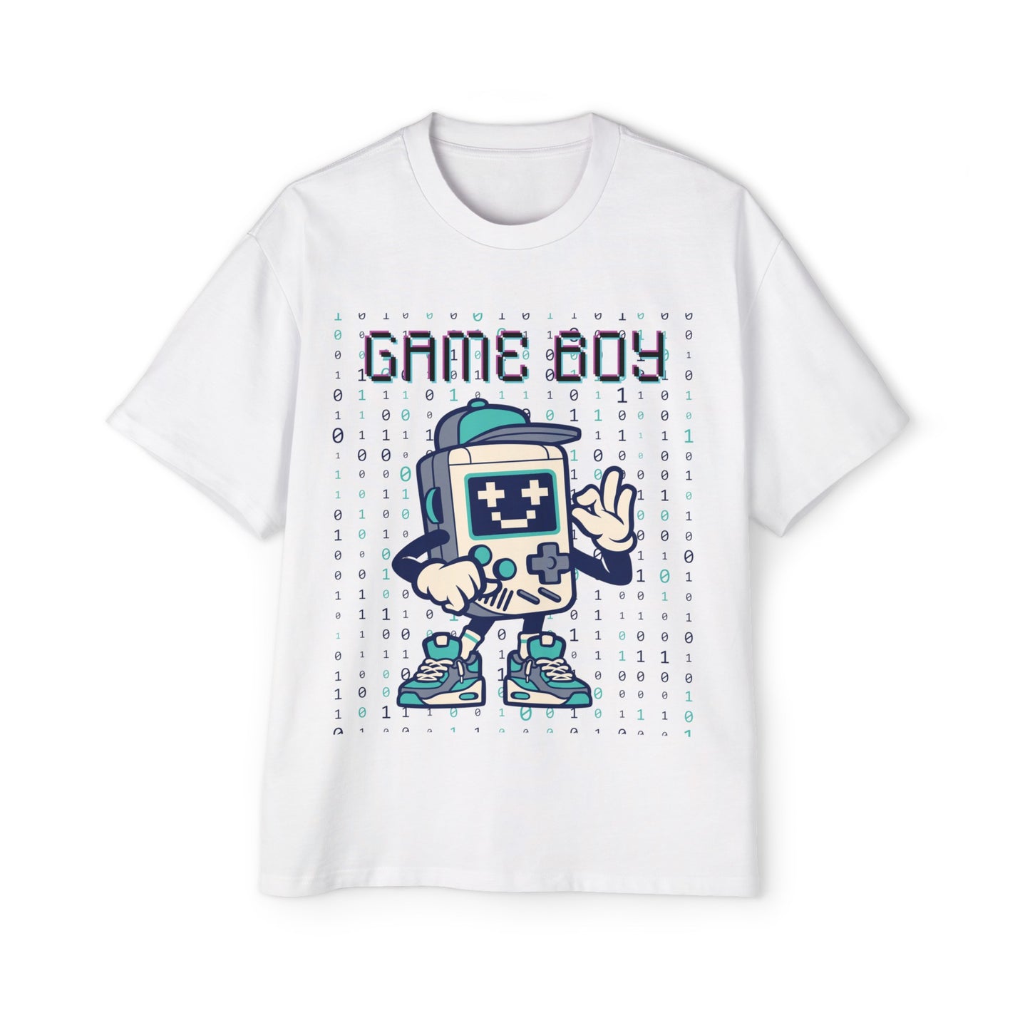 Game Boy, Men's Heavy Oversized Tee