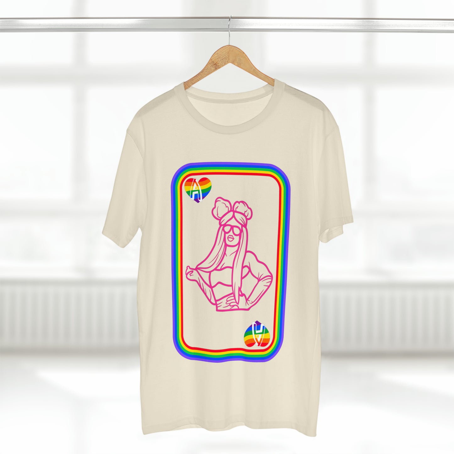 Ace of Rainbows M、メンズ ステープル T シャツ
