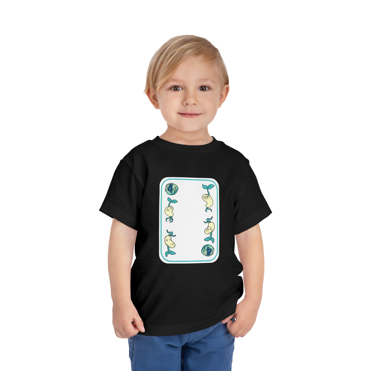 Four of Cabbages Toddler Short Sleeve Tee