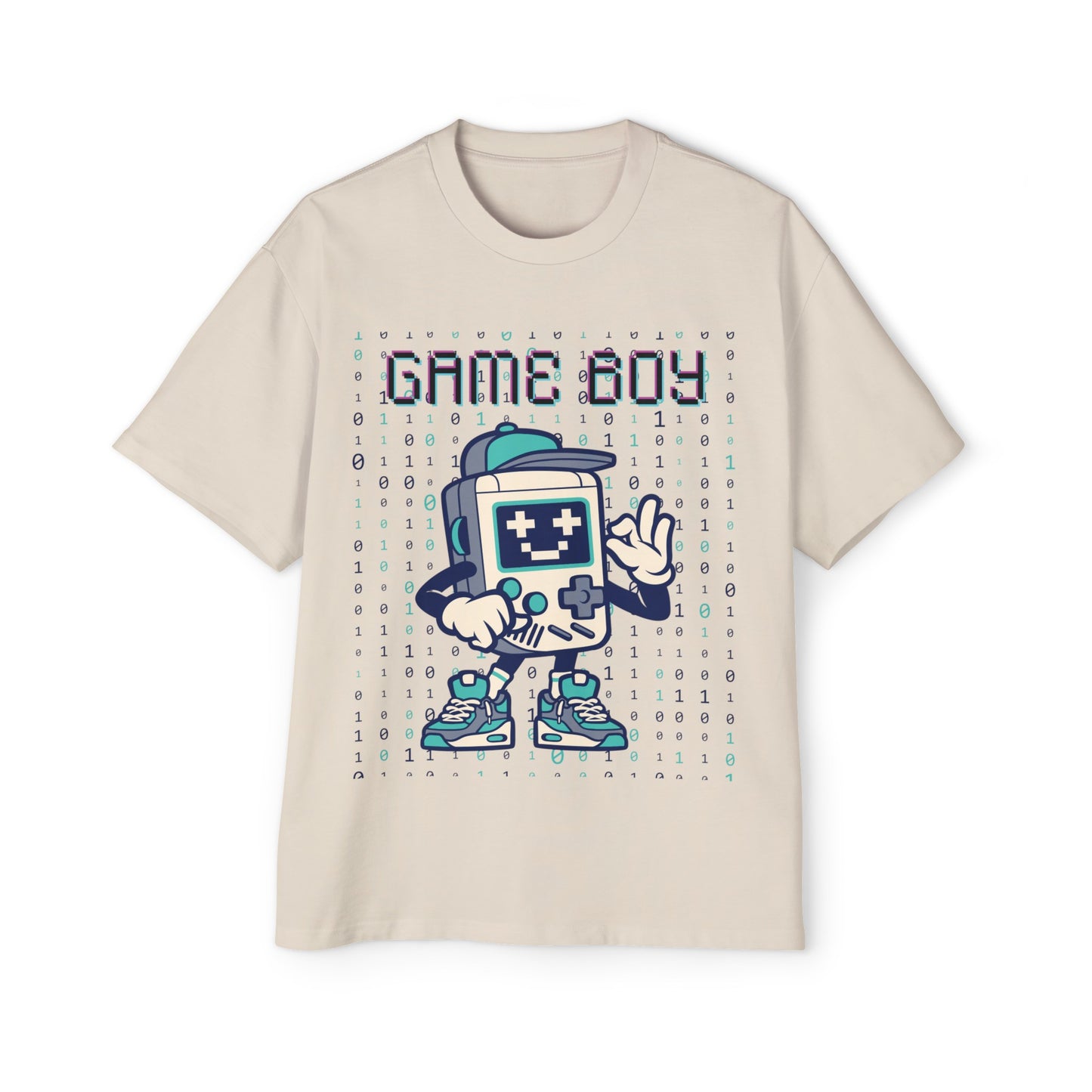 Game Boy, Men's Heavy Oversized Tee