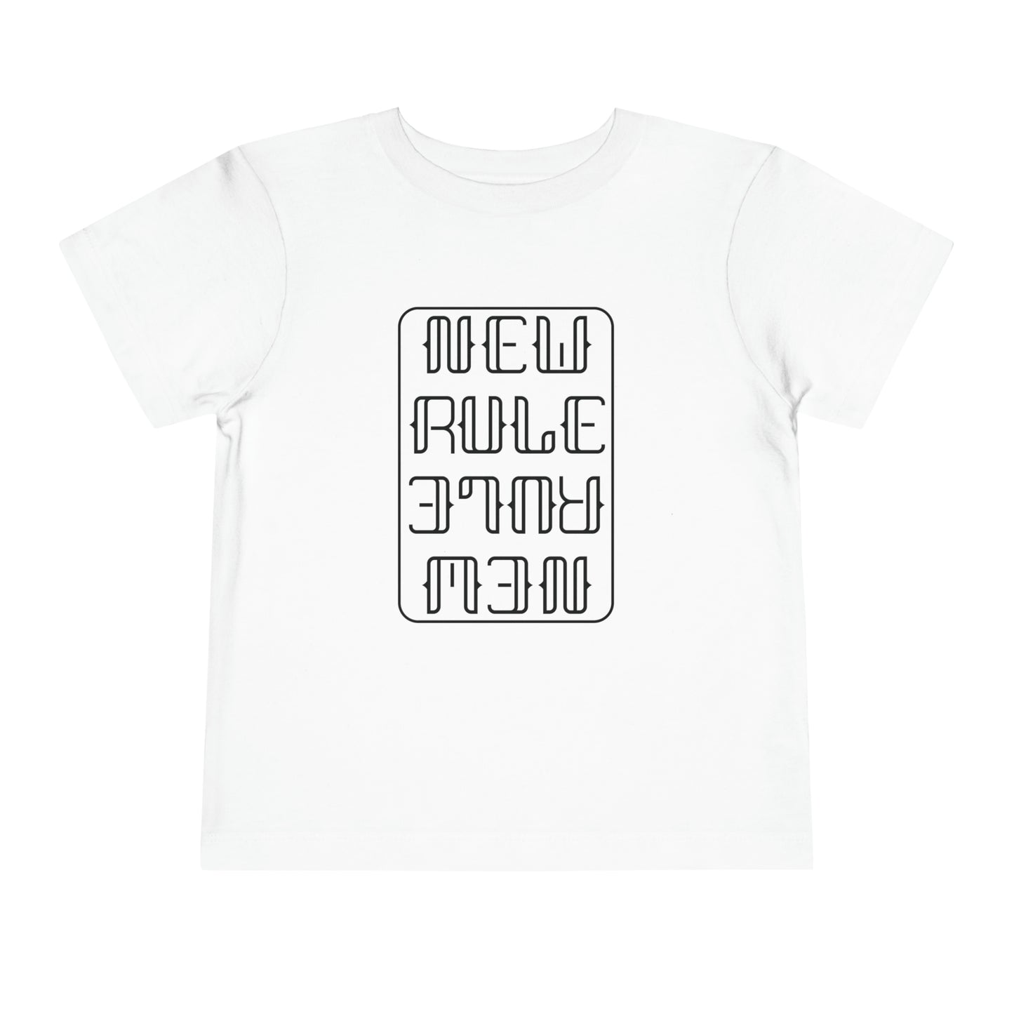 New Rule B&W Toddler Short Sleeve Tee