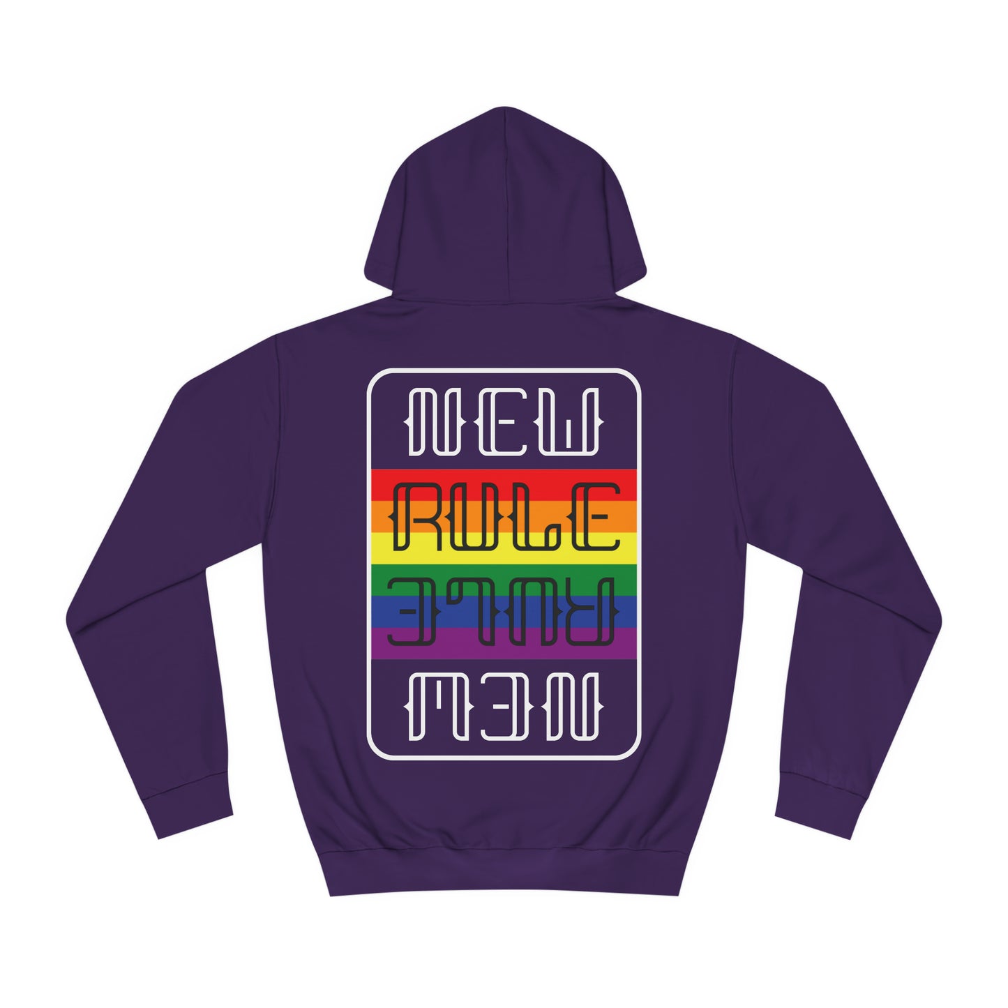 New Rule Rainbow Unisex College Hoodie