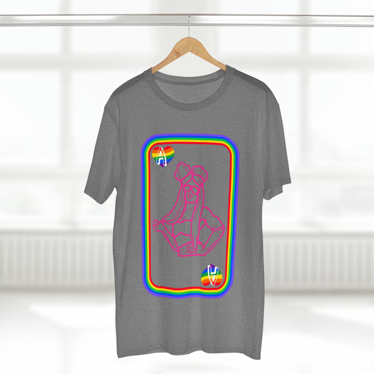 Ace of Rainbows M、メンズ ステープル T シャツ