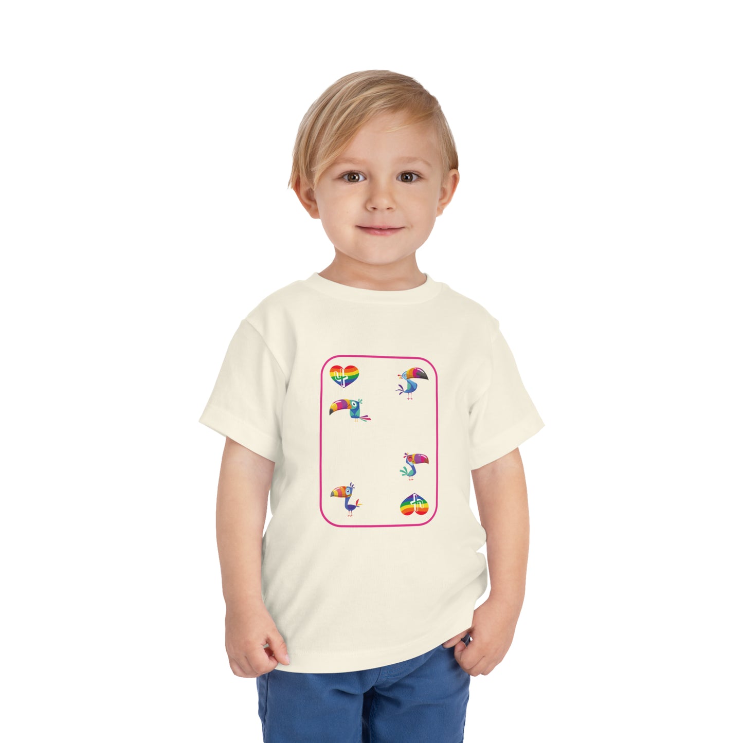 Four of Rainbows Toddler Short Sleeve Tee