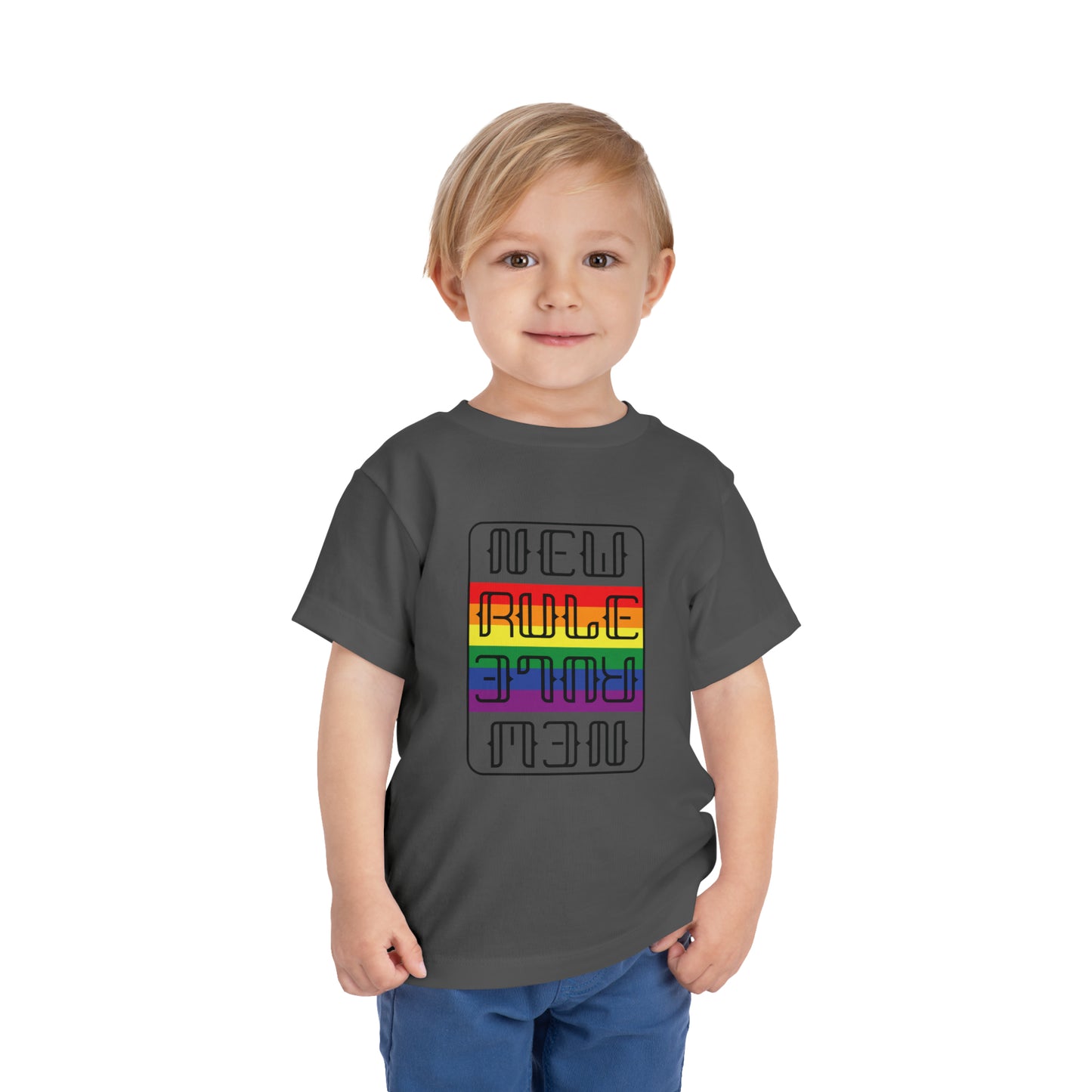 New Rule Rainbow Toddler Short Sleeve Tee
