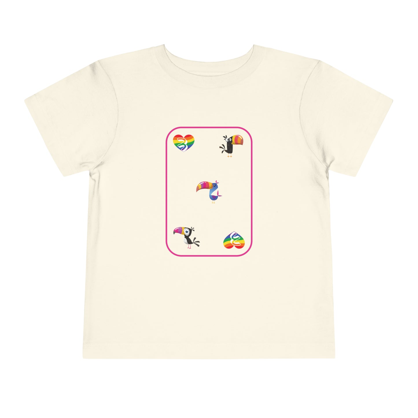 Three of Rainbows Toddler Short Sleeve Tee