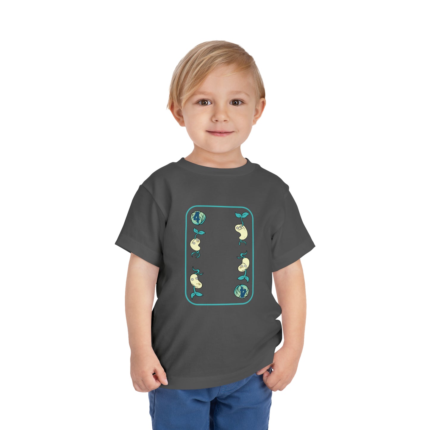 Four of Cabbages Toddler Short Sleeve Tee