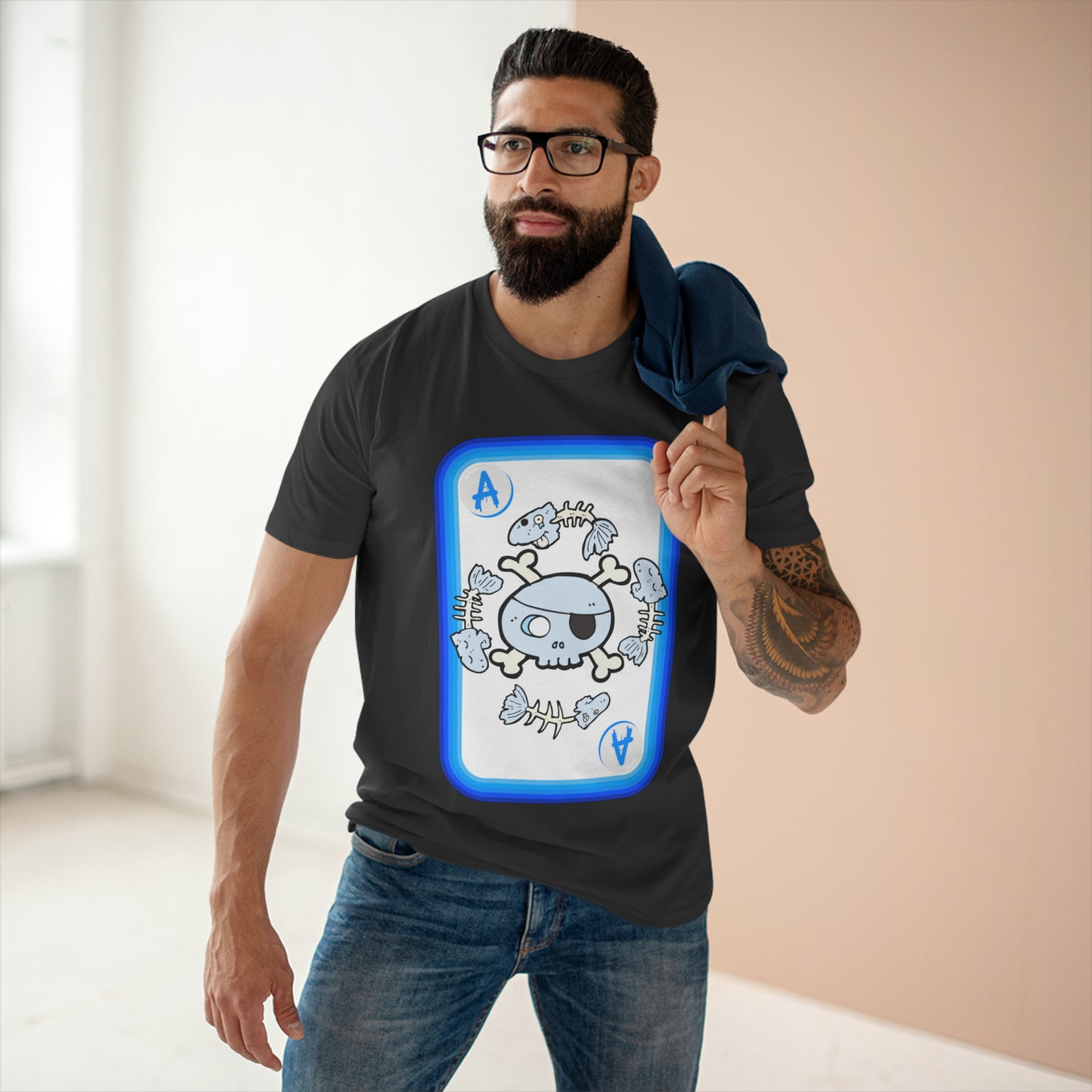 Ace of Fishes、メンズ定番Tシャツ