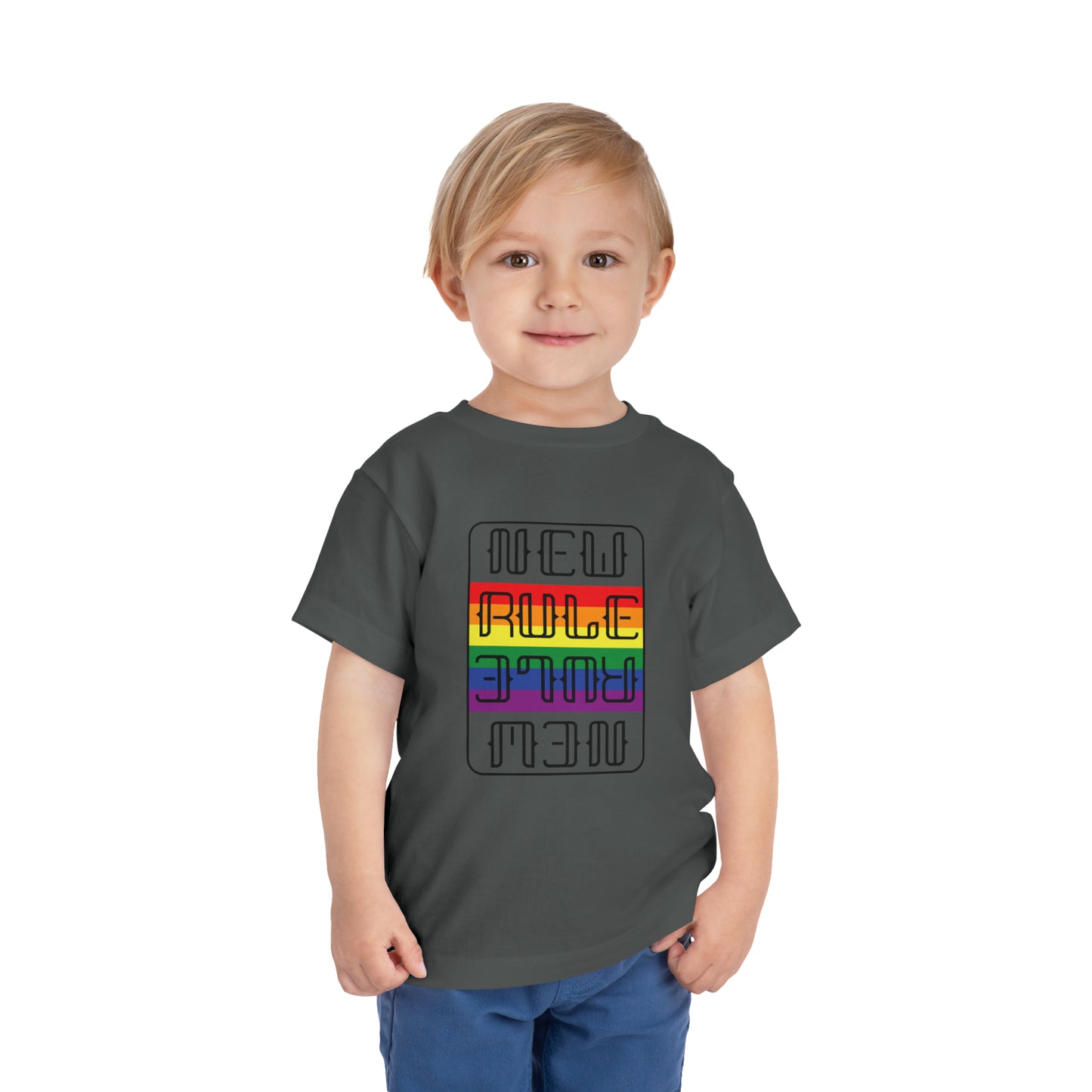 New Rule Rainbow Toddler Short Sleeve Tee