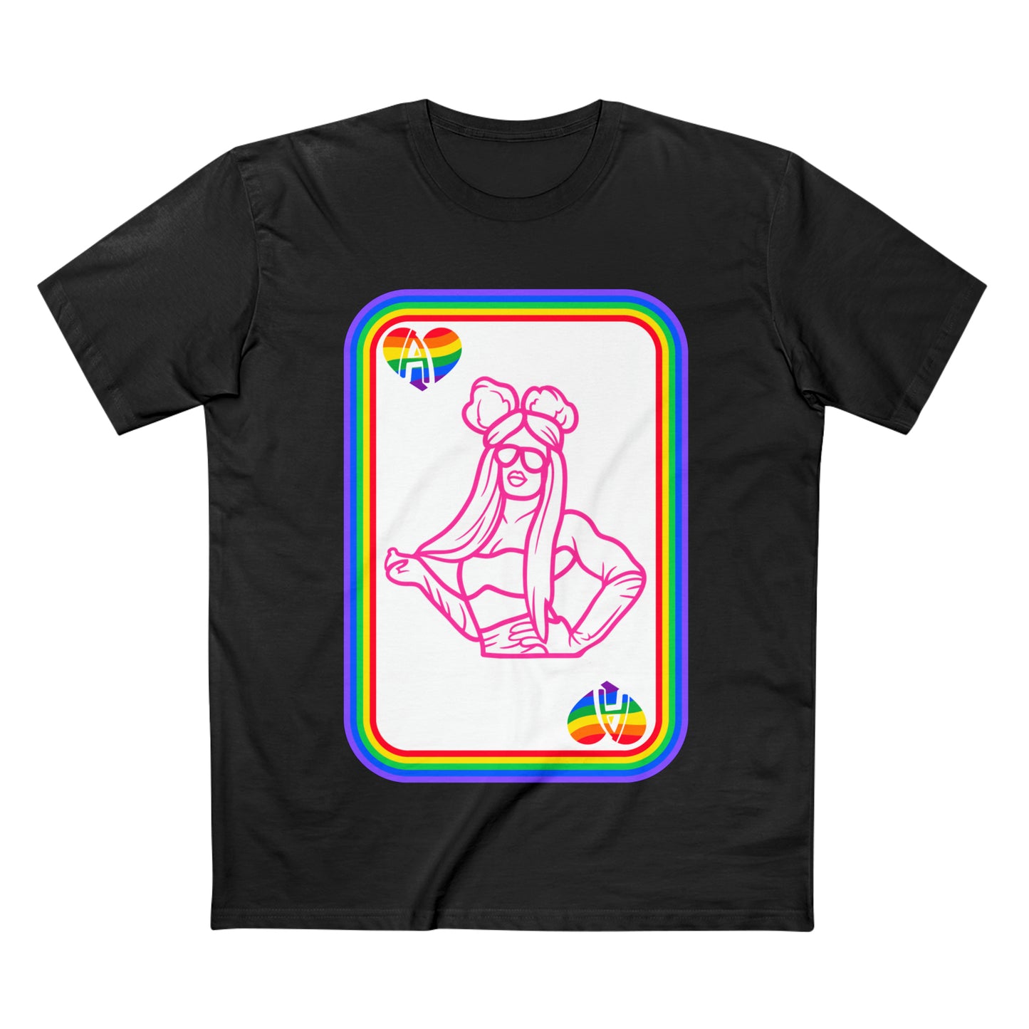Ace of Rainbows M、メンズ ステープル T シャツ