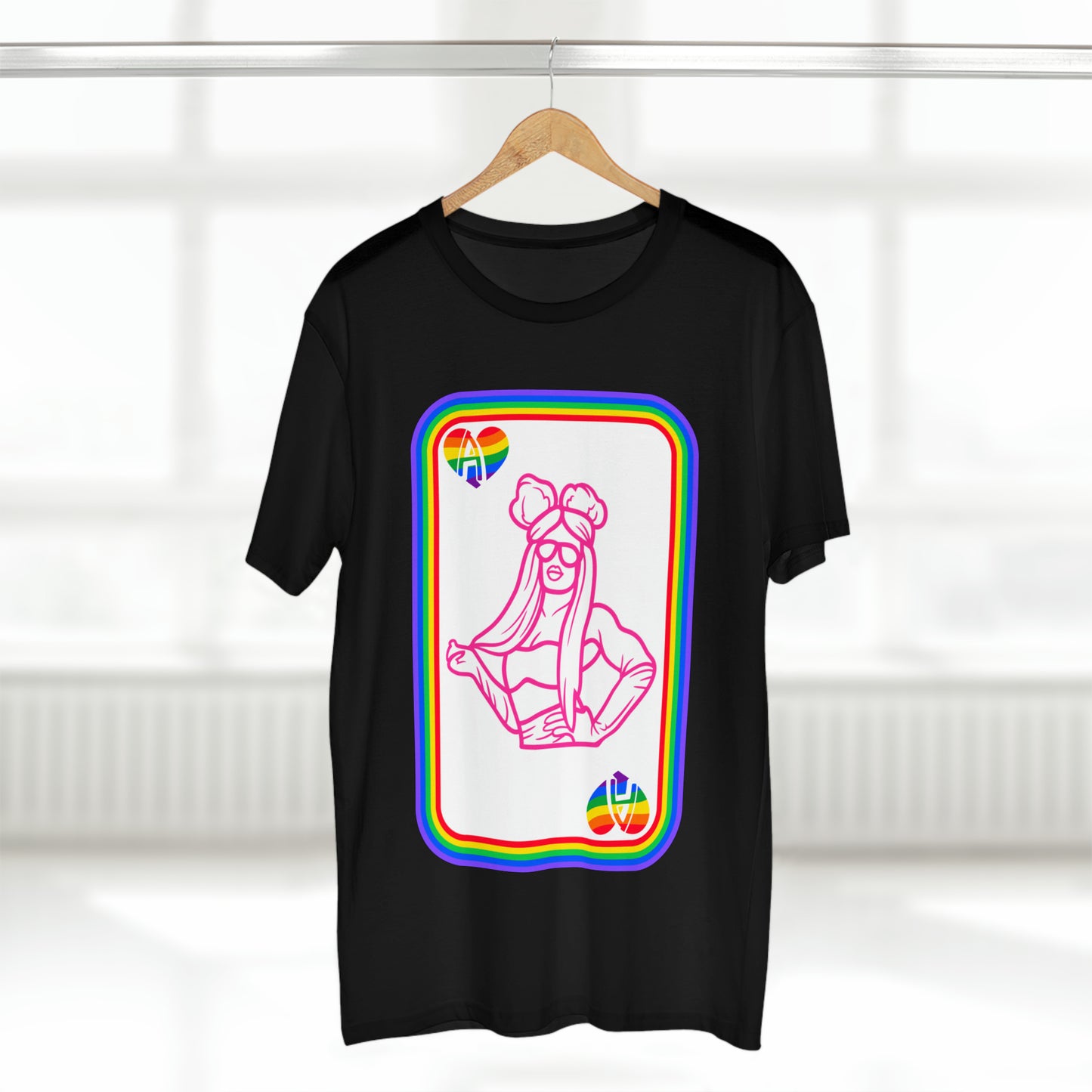 Ace of Rainbows M、メンズ ステープル T シャツ