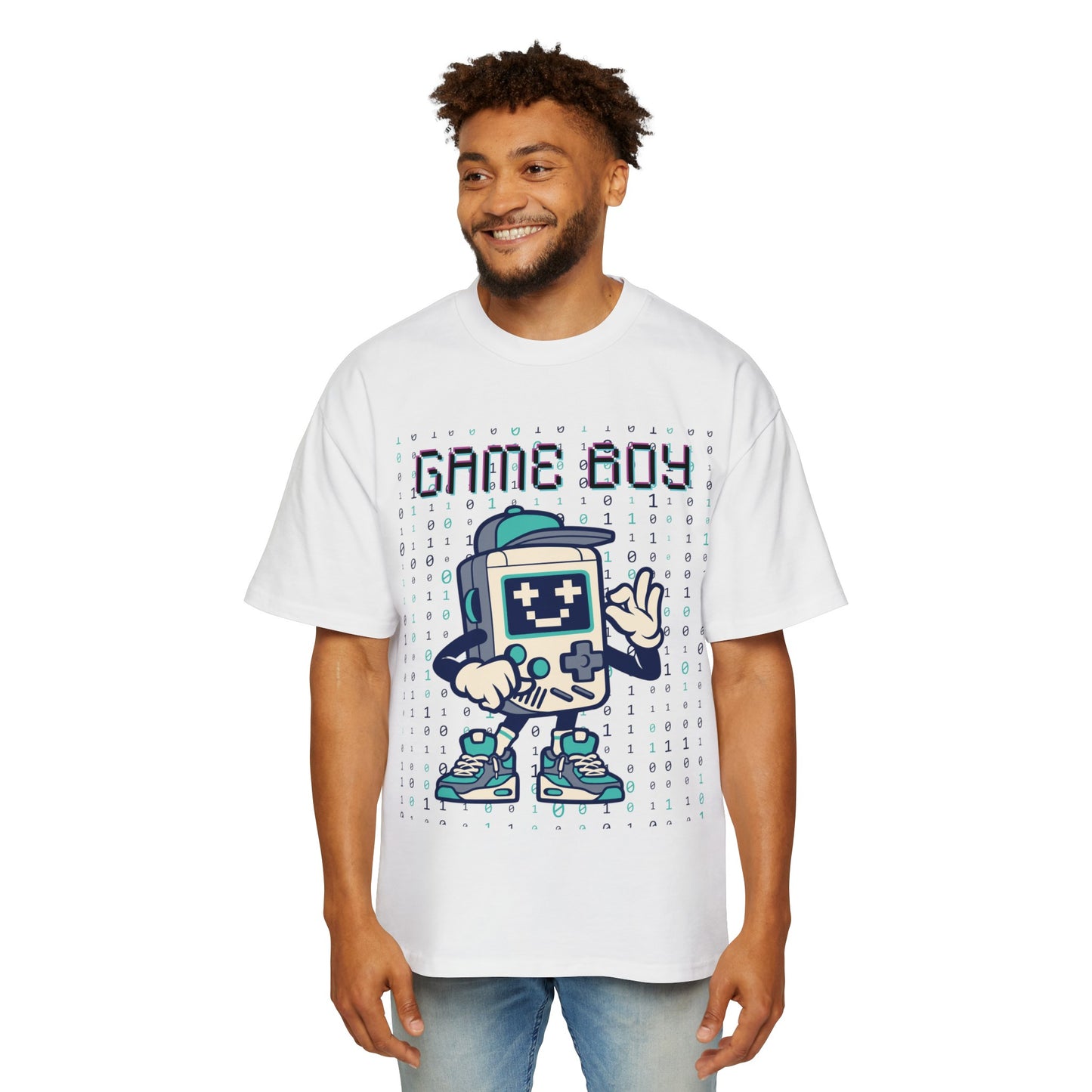 Game Boy, Men's Heavy Oversized Tee