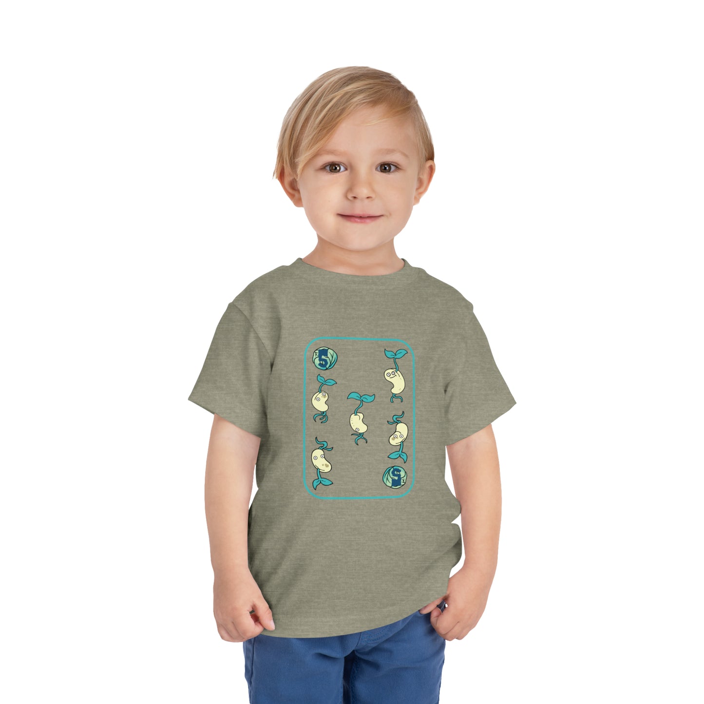 Five of Cabbages Toddler Short Sleeve Tee