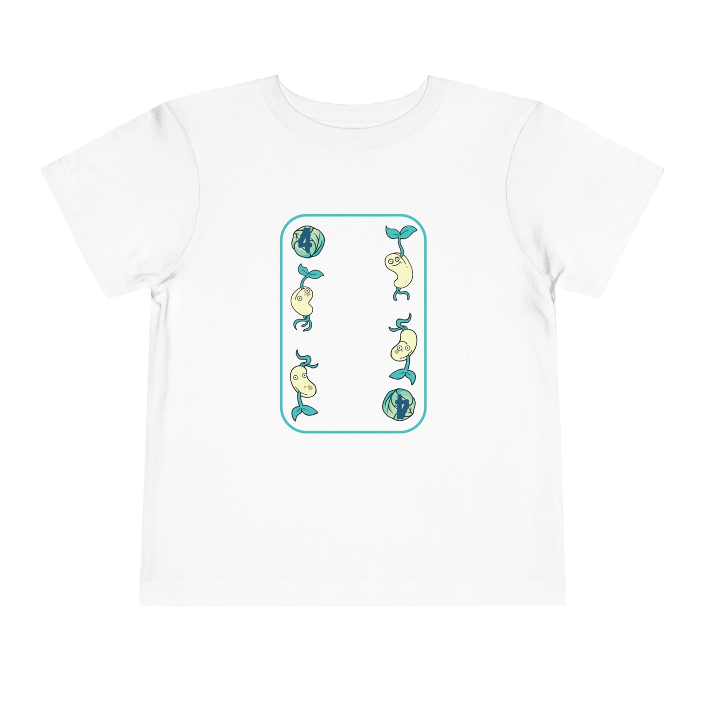 Four of Cabbages Toddler Short Sleeve Tee