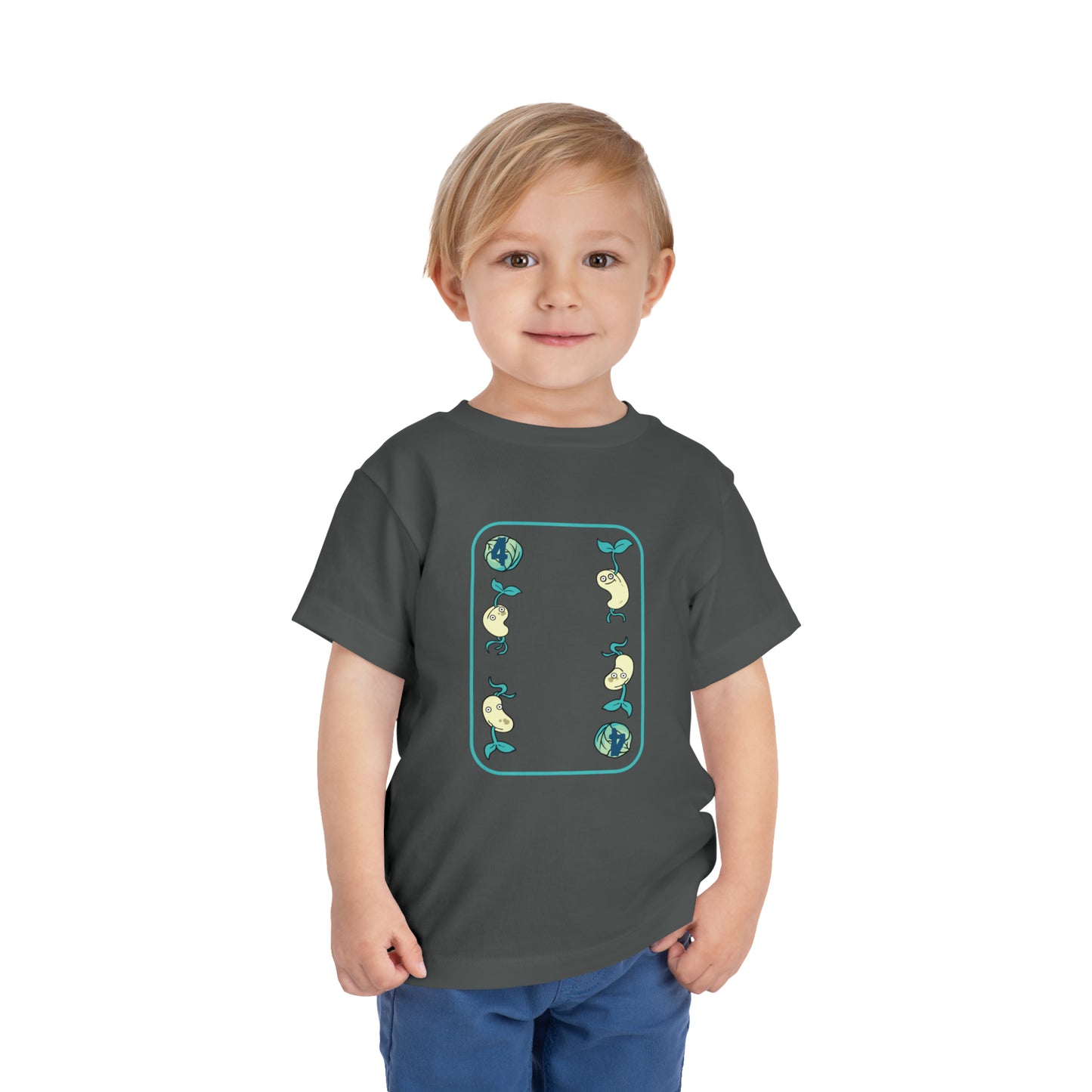 Four of Cabbages Toddler Short Sleeve Tee