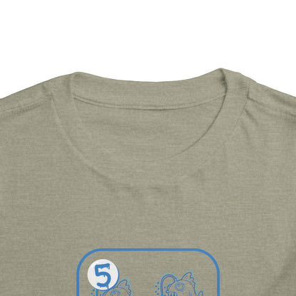 Five of Fishes Toddler Short Sleeve Tee