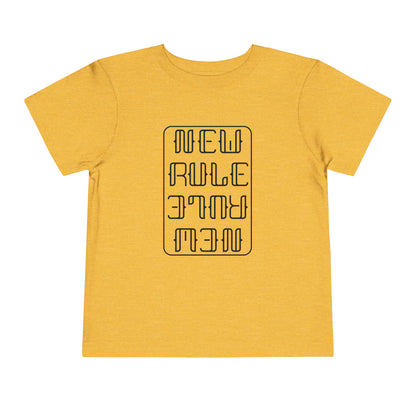 New Rule B&W Toddler Short Sleeve Tee