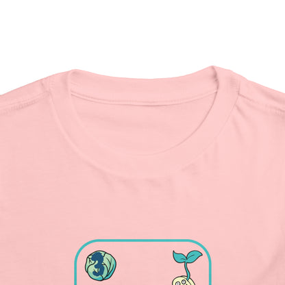 Three of Cabbages Toddler Short Sleeve Tee