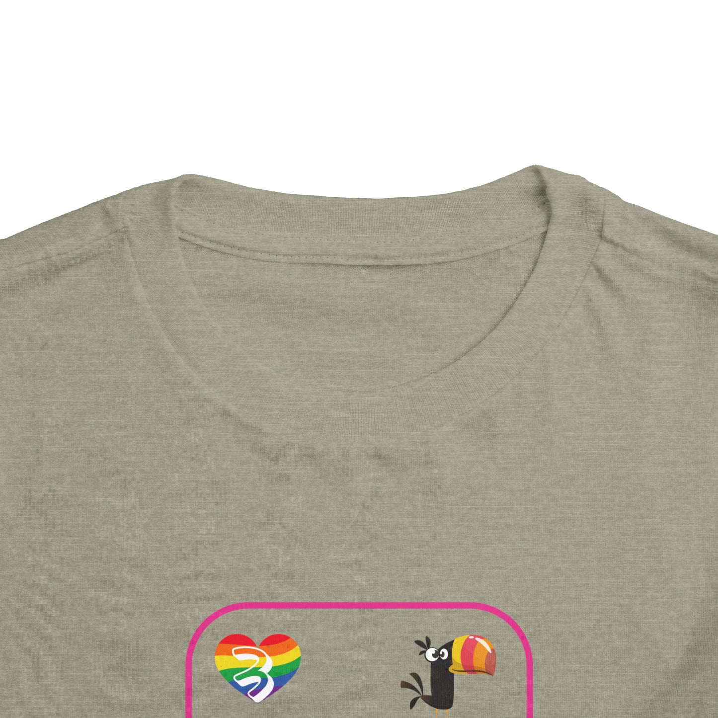 Three of Rainbows Toddler Short Sleeve Tee