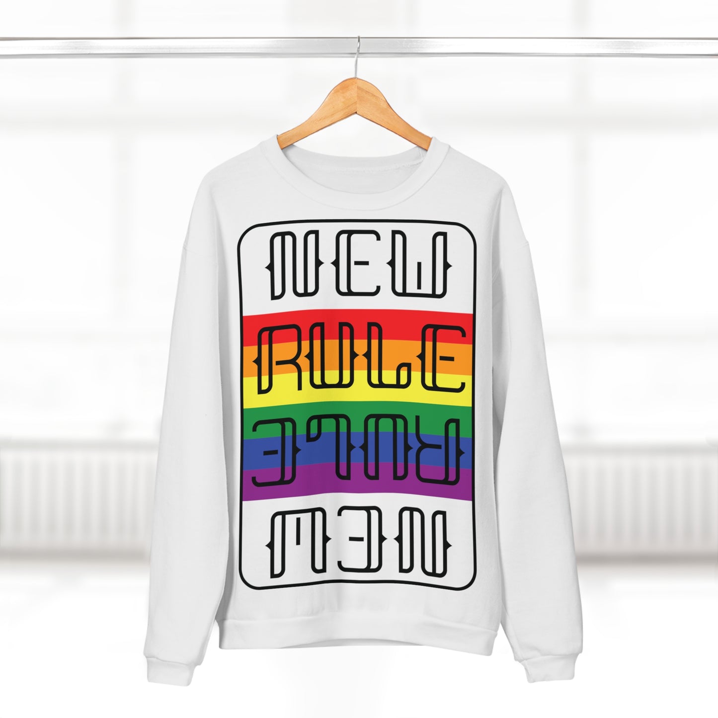 New Rule Rainbow Unisex Crew Neck Sweatshirt (EU)