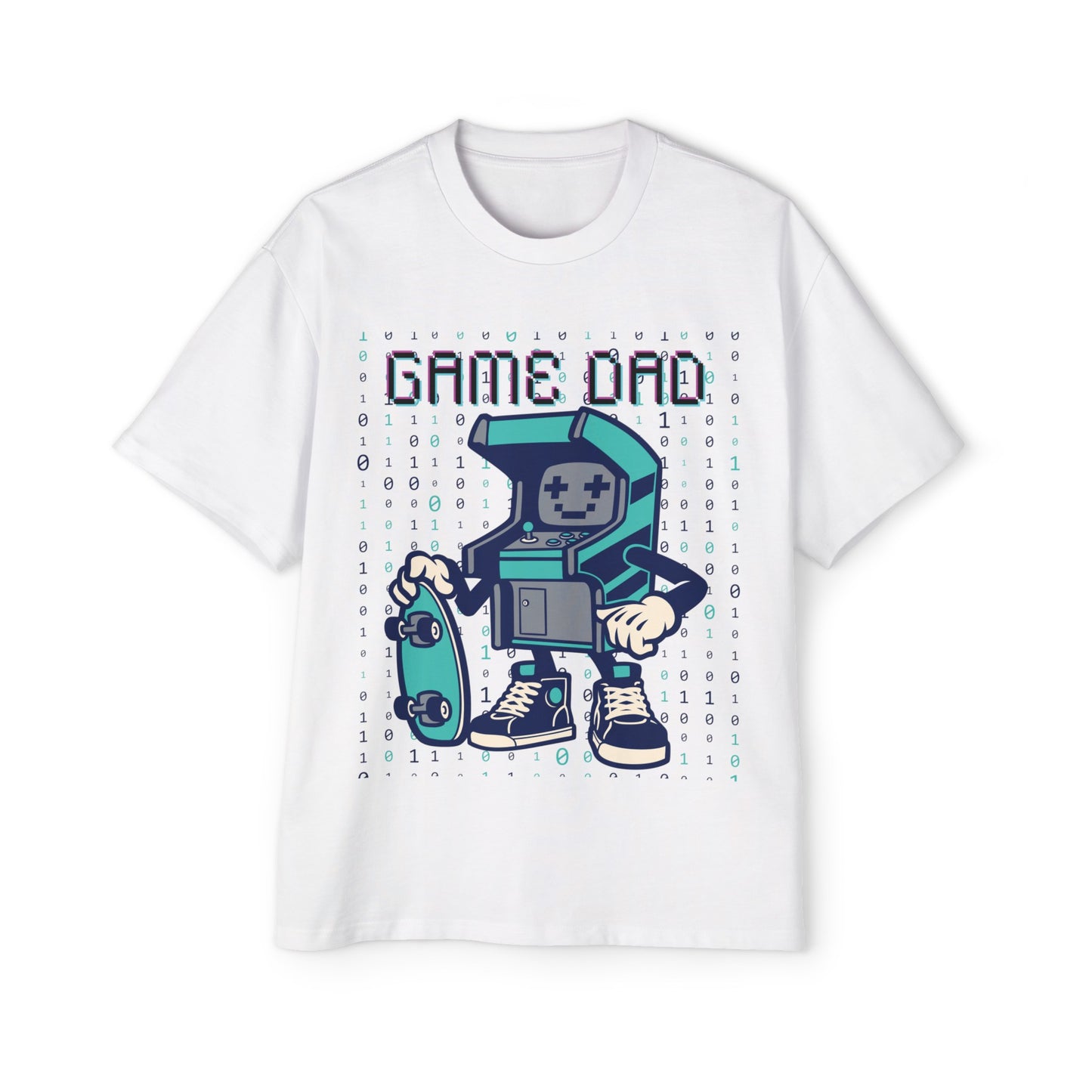 Game Dad, Men's Heavy Oversized Tee