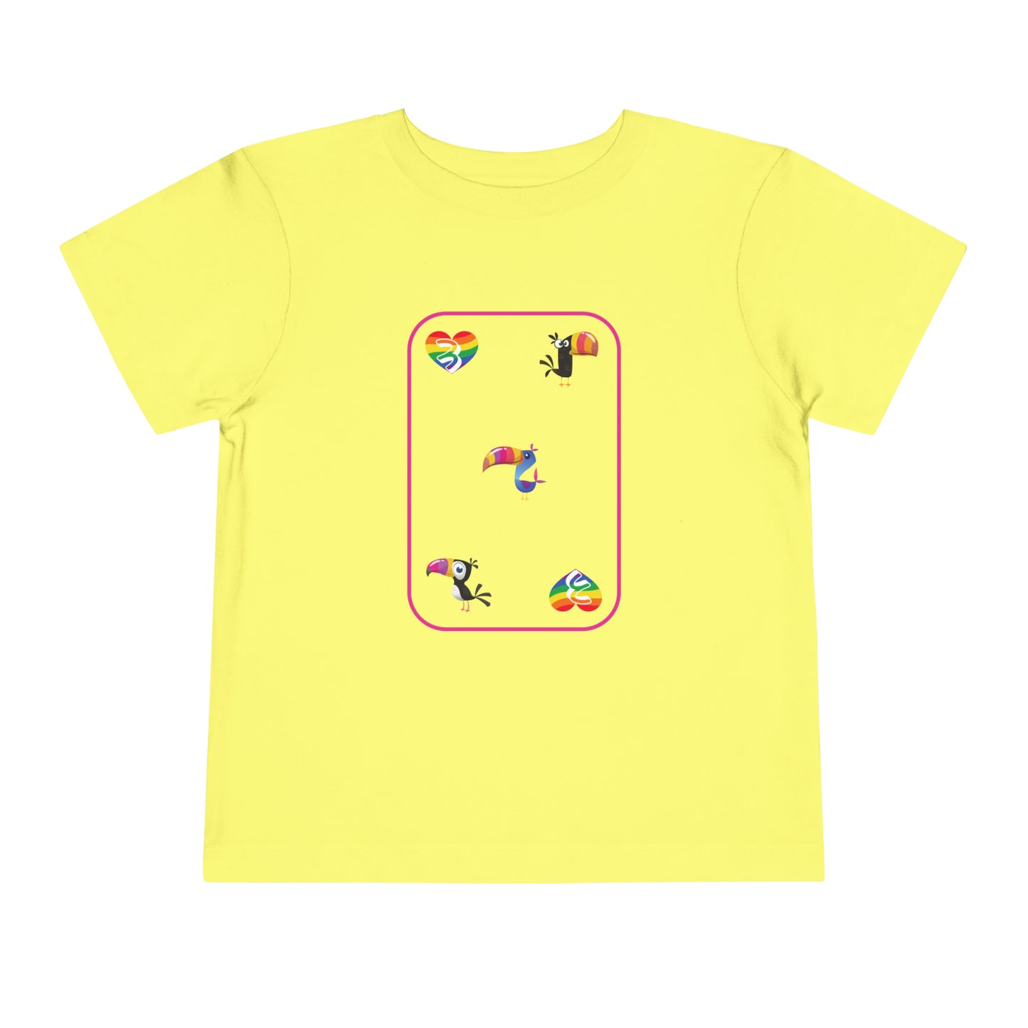 Three of Rainbows Toddler Short Sleeve Tee