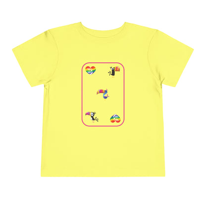 Three of Rainbows Toddler Short Sleeve Tee