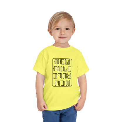 New Rule B&W Toddler Short Sleeve Tee