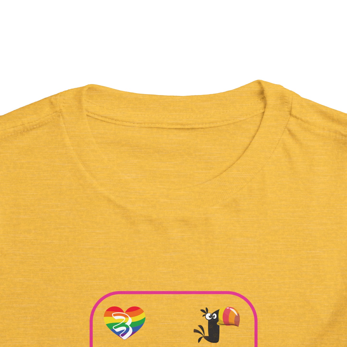 Three of Rainbows Toddler Short Sleeve Tee