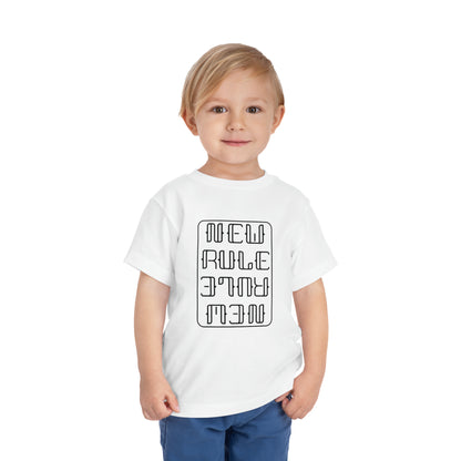 New Rule B&W Toddler Short Sleeve Tee