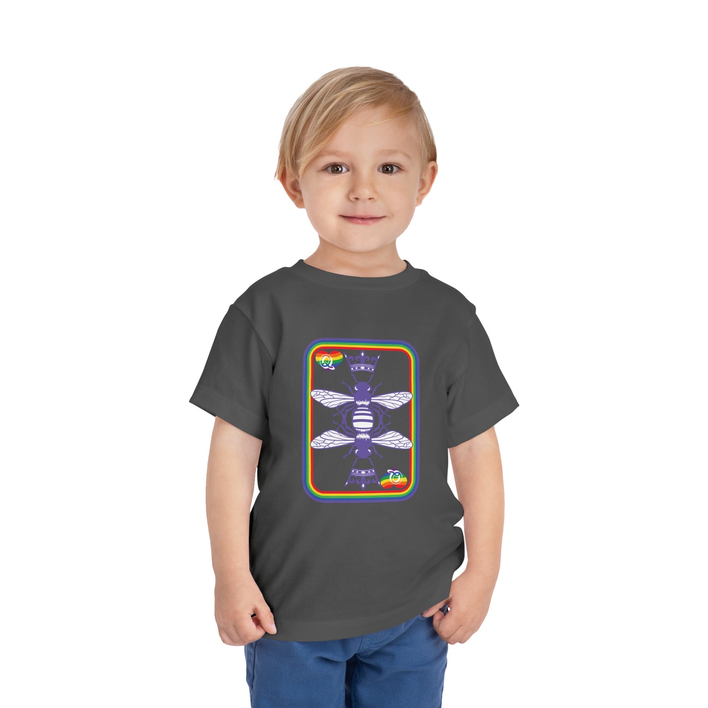 Queen of Rainbows Toddler Short Sleeve Tee