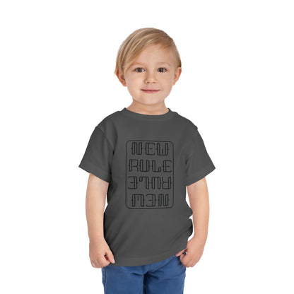 New Rule B&W Toddler Short Sleeve Tee